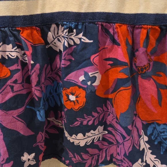 Pink Chicken Navy Striped and Floral Kids Dress - Picture 5 of 7